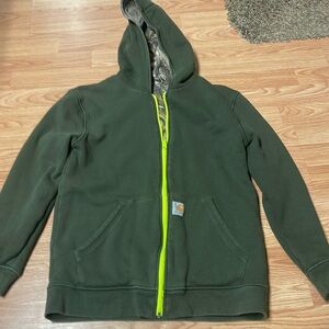 Boys reversible Carhart zip up hoodie